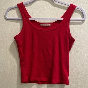 Red tank top
